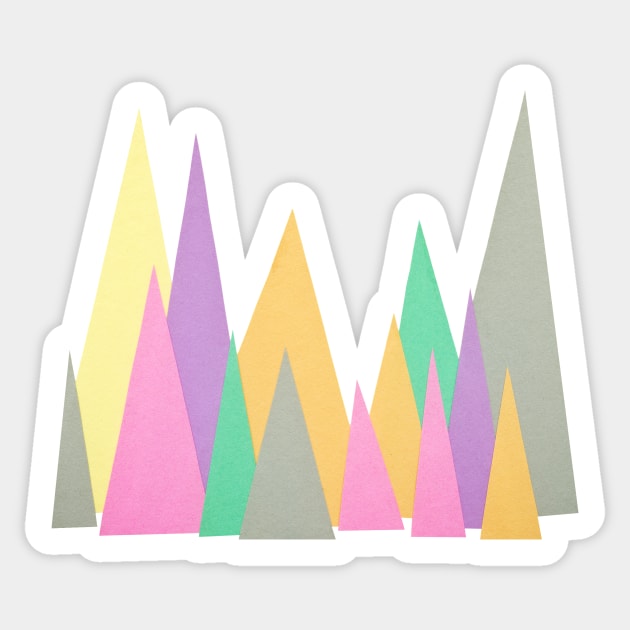 Pastel Peaks Sticker by Cassia